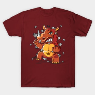 Cute Rhino One Horn Monster T-Shirt